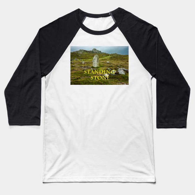 An Ancient Standing Stone in Ireland Baseball T-Shirt by TTDean